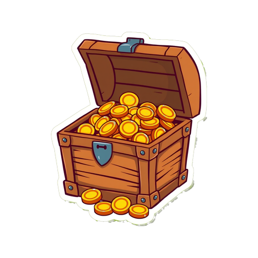 Un cofre lleno de monedas